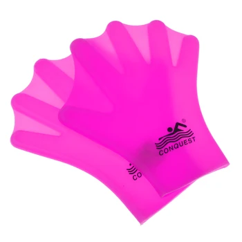 

2 Pairs Water Gear Silicone Force Web Gloves Swimming Hand Aqua Training