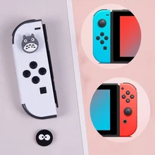4 unids/set Joystick para Nintendo interruptor consola de juego de dibujos animados alegría desventajas proteger la cubierta controlador de interruptor Thumbstick de agarre caso