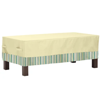 

Easy Use Oxford Cloth Waterproof Rectangular Coffee Table Shield Hem Rope Windproof Anti Dust Outdoor Lawn Large Heavy Duty