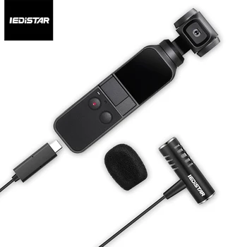 

Iedistar L8 Microphone for DJI OSMO Pocket Gimbal USB C Type-C Lavalier Lapel Microphone for Vlog Video Audio Recording Mic