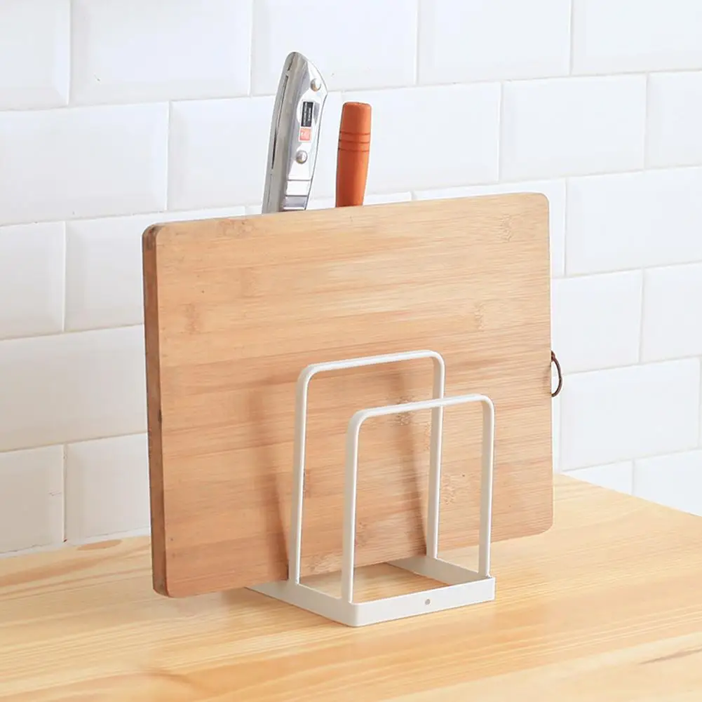 Kitchen Organizer For Cutting Board Knife Drainer Shelf Cooking Dish Storage Rack Pan Cover Stand Kitchen Accessories