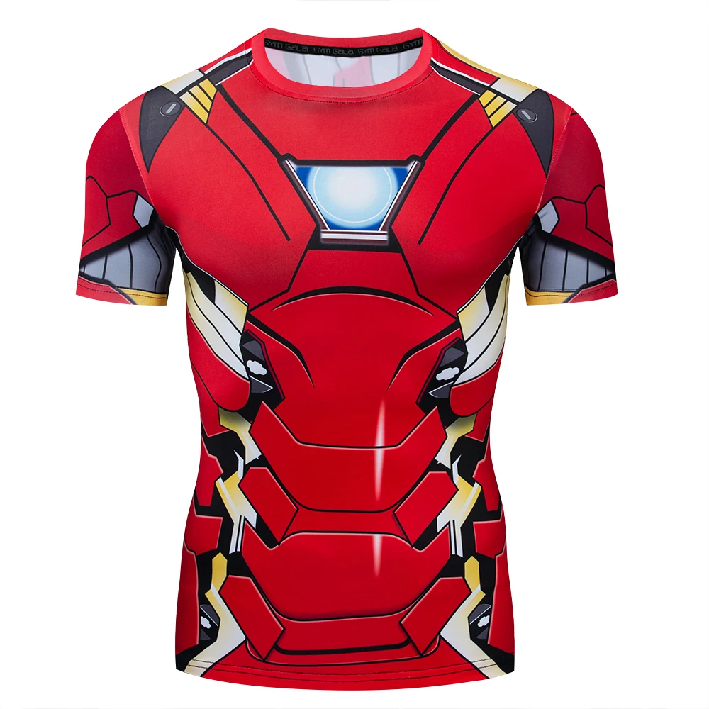 Новинка; футболка с 3D принтом «Капитан Америка»; детская компрессионная футболка; повседневная одежда для занятий фитнесом с супергероями Marvel; Топы И Футболки