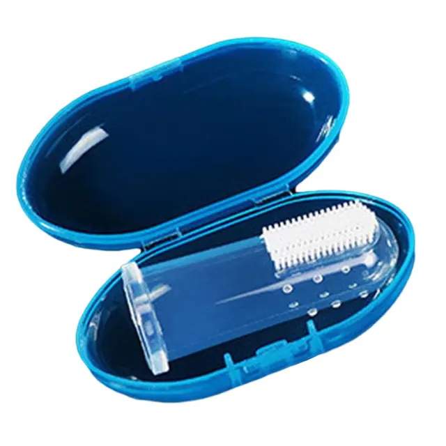 Kids Toothbrush U-Shape Infant Toothbrush with Handle Silicone Oral Care Cleaning Brush for Toddlers Ages 2-12 Drop Shipping Blue