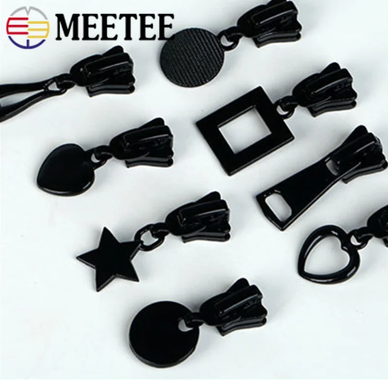 Meetee 5 шт. 3 #5 #8 #10 #15 #20 # слайдеры молнии для полимерной застежки-молнии пуховик