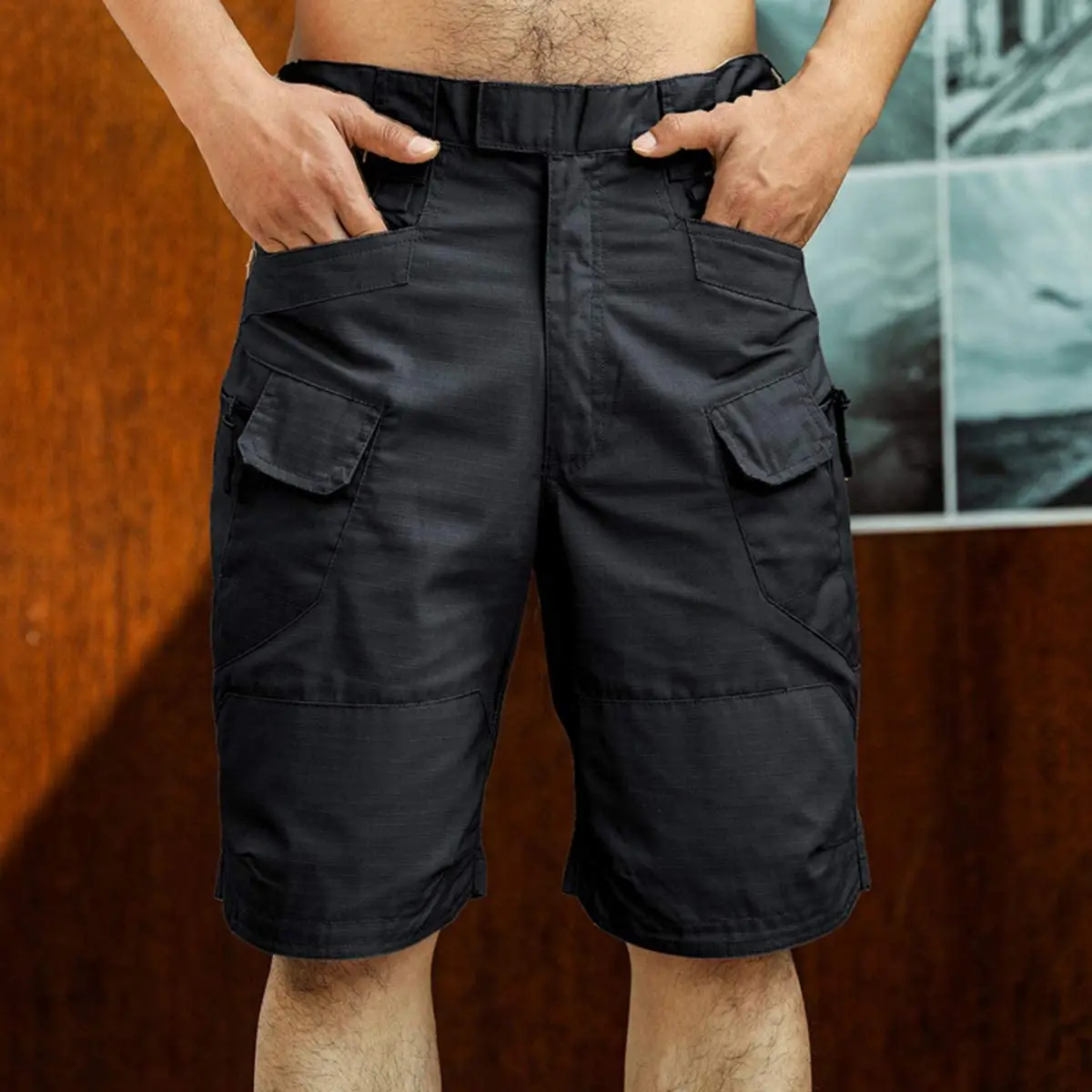Shorts Men Urban Military Waterproof Cargo Tactical Shorts Male Outdoor Camo Breathable Quick Dry Pants Summer Casual Shorts 4