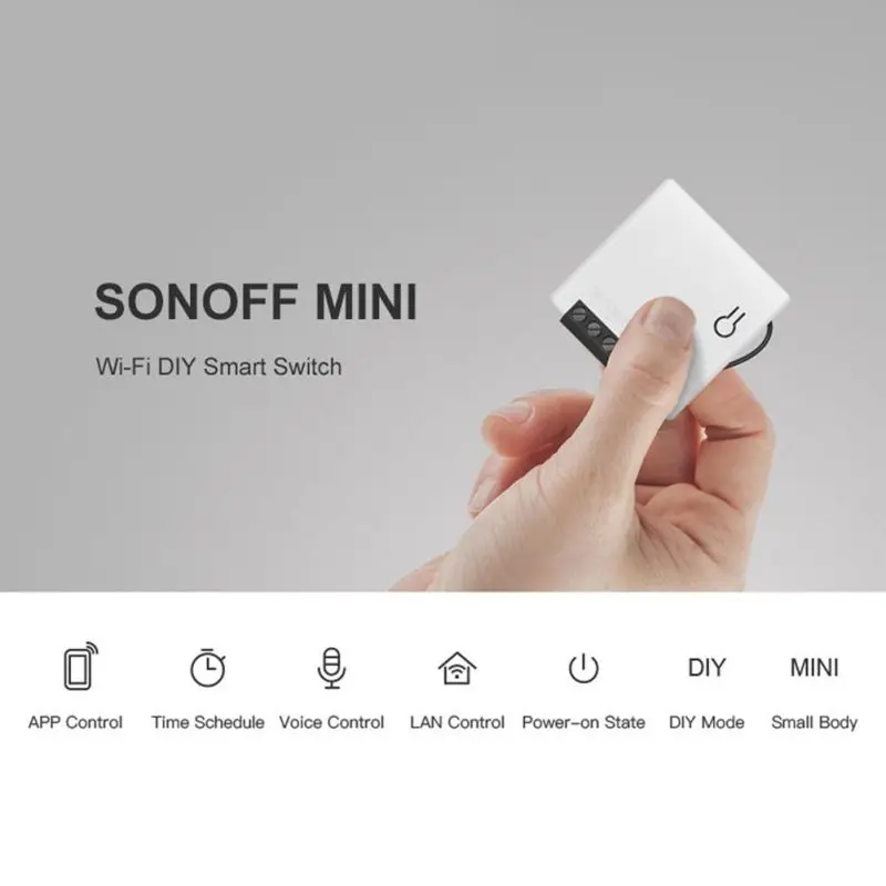 Mini Smart Switch Home WiFi Switch DIY Wireless Smart Switch Control For Alexa/Google Intelligent Home Automation Kit Accessorie