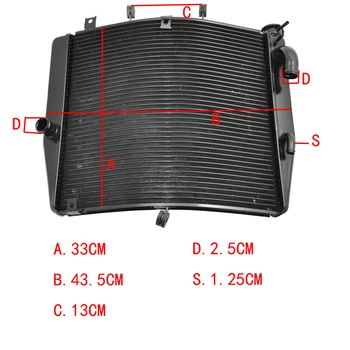 

For Kawasaki NINJA ZX-10R ZX10R ZX1000 Ninja 1000 2008-2010 Motorcycle Replacement Radiator Cooling Aluminum Cooler