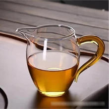 Жаростойкий прозрачный стеклянный чайный горшок, ярмарка, чашка ча хай, чайные чашки кунг-фу ручной работы, чайные чашки gongdao, чайная посуда с ручкой