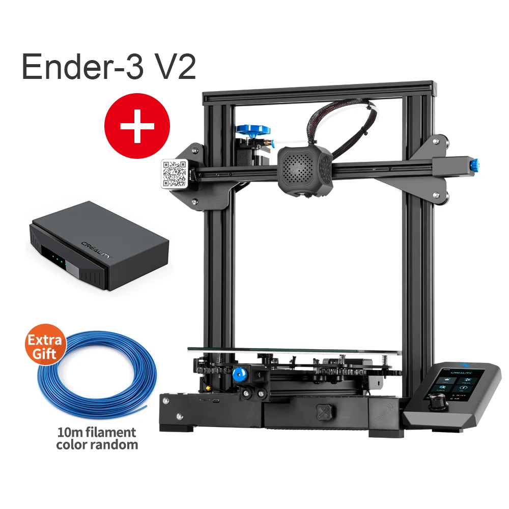 Ender-3 V2 3D Printer Slilent Mianboard TMC2208 UI&4.3Inch Color Lcd Carborundum Glass Bed Creality Printer 3D large 3d printer 3D Printers