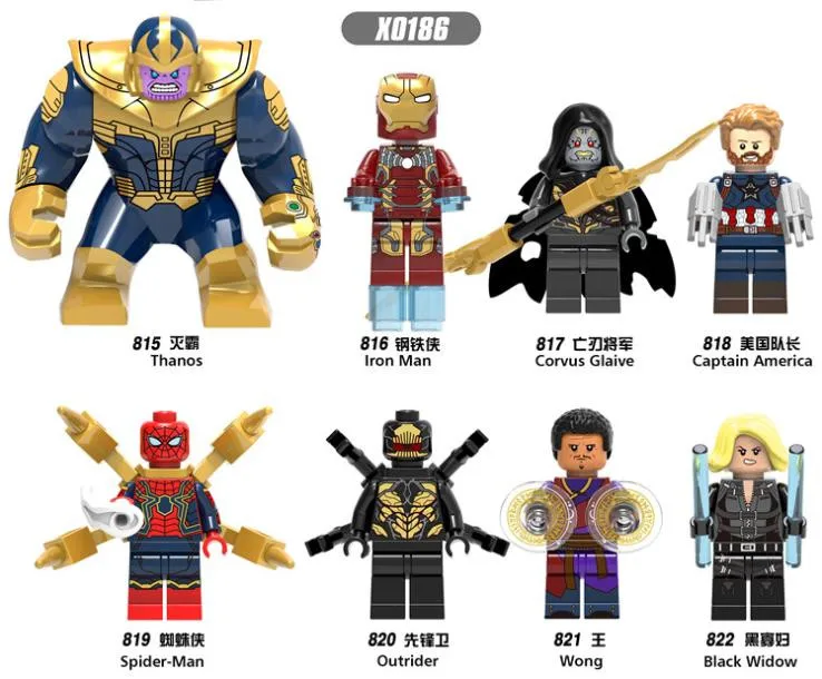 Photo Color Marvel Comics игрушки Капитан Америка Мстители серии кукла мальчик игрушка Человек-паук Железный человек танос Собранный комбинация ABS материал - Цвет: Photo Color