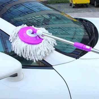 

6Pcs 360° Spin Mop Replacement Head, Round Shape Microfiber Standard Size Mop Head Refill for Hurricane Mopnado