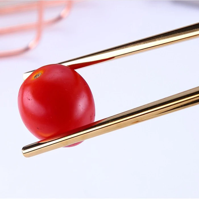 Stainless Steel Creative Titanium-Plated Environment-Friendly Portable Tableware 304 Stainless Steel Spoon Chopsticks Set Suctio