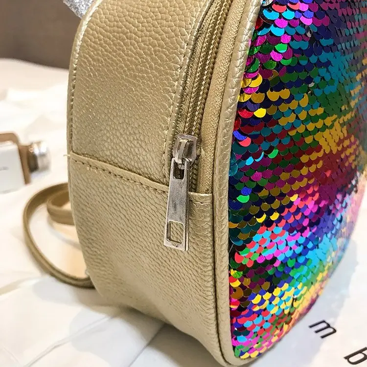 Children Extra Small Backpack Princess Kids Girls Cute Sequin Travel Backpack GIRL'S Sequin Unicorn Backpack