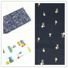 100*140cm Cartoon dog boy Plain cotton fabric Sewing Fabric DIY Handmade Material Hometextile Patchwork