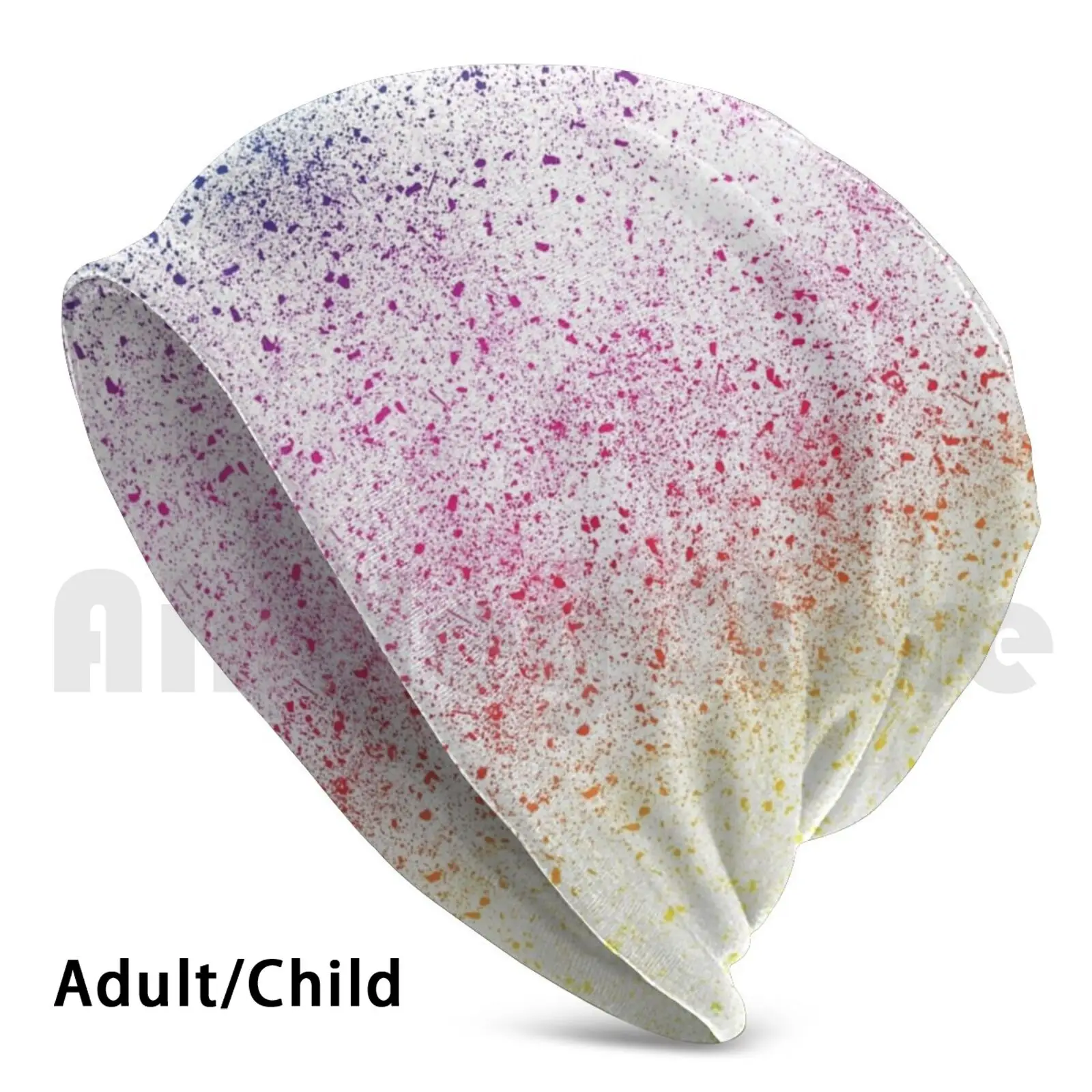 

Rainbow Dust Beanies Pullover Cap Comfortable Rainbow Dust Vector 9 Background Pride Color Bright Cheer Joy Happy