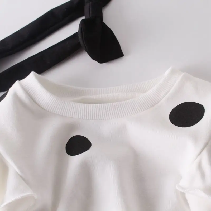Baby Girls Clothes Cotton Headband+ Big Dot Newborn Long Sleeve Infant Clothes Baby Bodysuits Clothing Infant Outfits Body Bebe