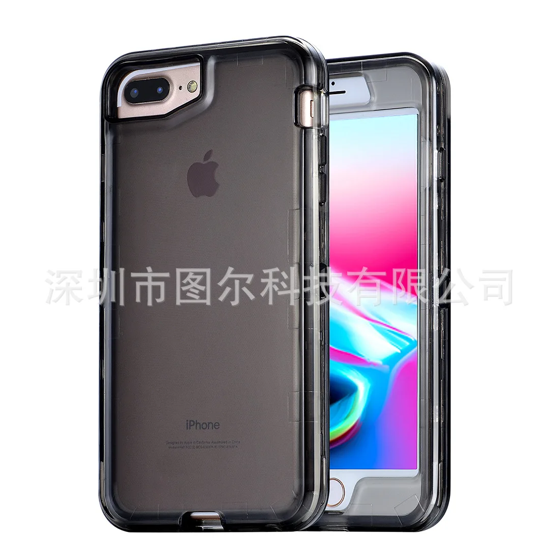 IPhone XR чехол для телефона прозрачный три в одном ударопрочный защитный чехол Xs MAX применимо 6 S 7-8 Plus