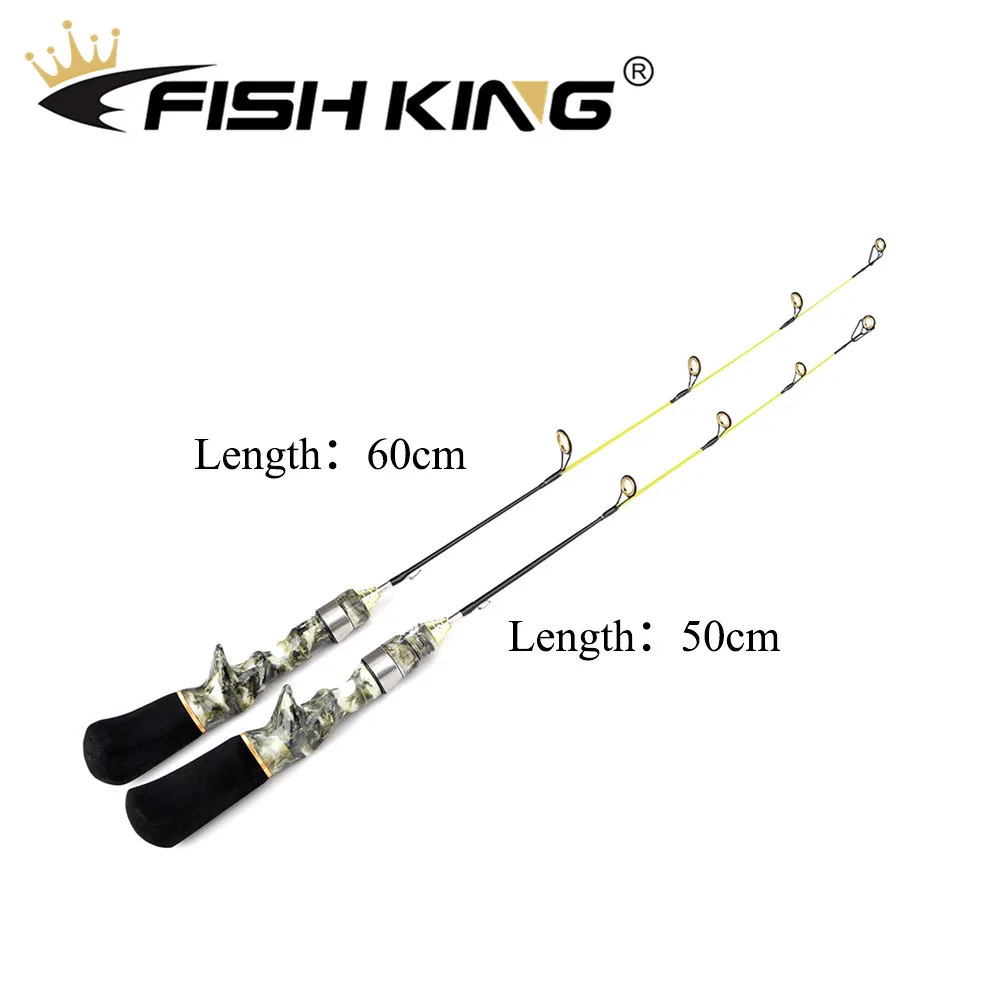 FISH KING, 50 см, 60 см, зимняя удочка для подледной рыбалки, 3,6: 1, катушка для подледной рыбалки, С. В., 10-20 г, удочка для зимней подледной рыбалки