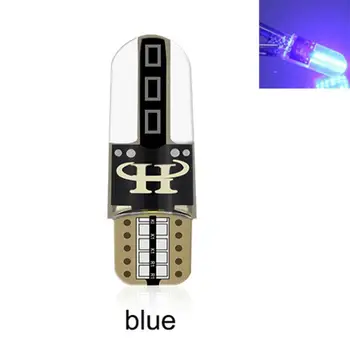 

DC12V T10 W5W White Red COB LED Silicagel Waterproof 194 147 501 Wedge Led Car Marker Light Reading Dome Lamp Auto Parking Bulb