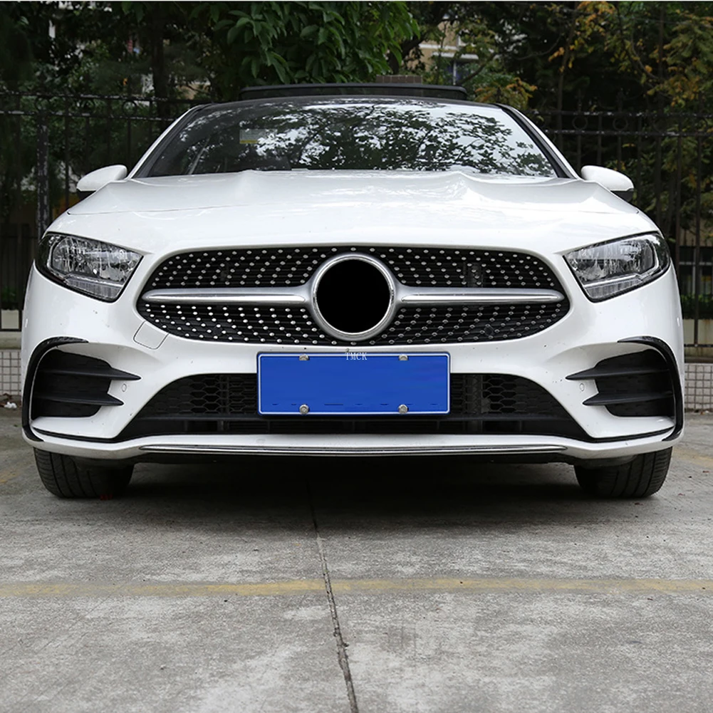 Car Styling Front Bumper Fog Lamp Cover Trim Stickers Accessories for Mercedes Benz A Class W177 V177 A180 A200 A220 A250 2019+
