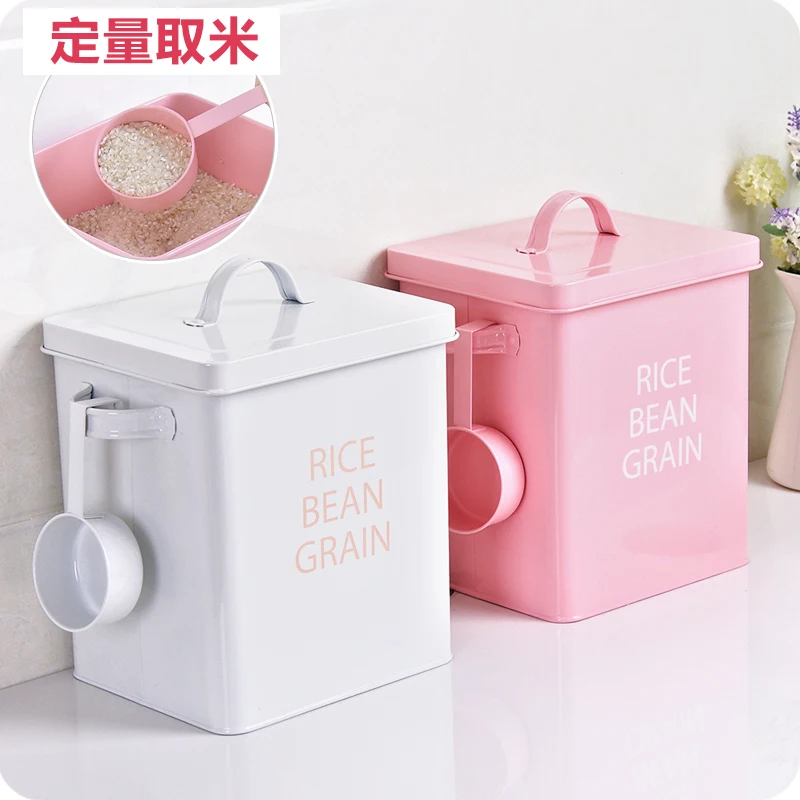 5L simple washing powder bucket storage box kitchen storage box thickening portable insect storage bucket ZP8071552