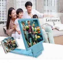 3D увеличительное стекло для мобильного телефона, USB, Прямая зарядка, 8,5 дюймов, 3D лупа, универсальный увеличитель для экрана телефона, кронштейн