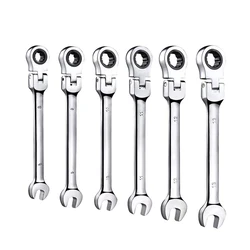Clé réglable outils de réparation de voiture clé à cliquet 6 20mm, jeu de cliquet de clé à tête à douille, outil à main, nouvelle collection 2020 