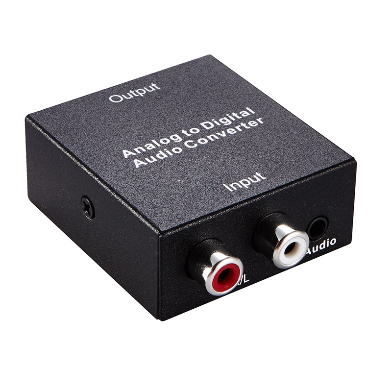 Аудио конвертер RCA L/R аналоговый в цифровой оптический SPDIF коаксиальный аудио