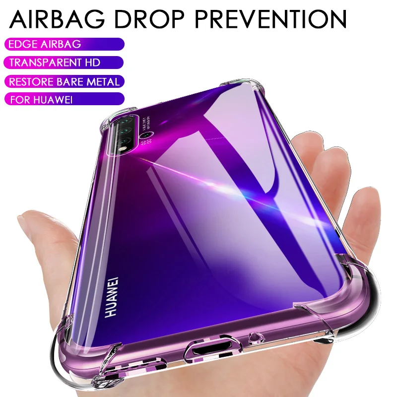 Прозрачный противоударный чехол для телефона Huawei P30 P20 PRO Lite прозрачный защитный