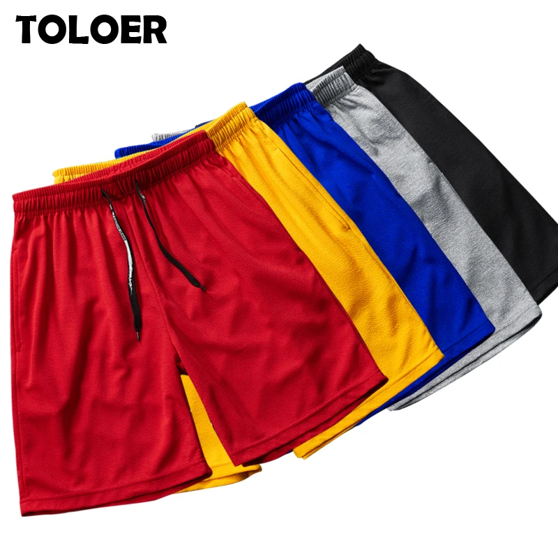 Fashion Red Casual Shorts Men 2020 Summer Brand New Quick Dry Loose Shorts Male Beach Shorts Comfortable Solid Shorts Men 4XL