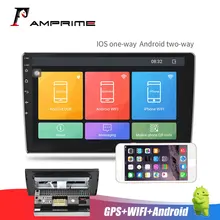AMPrime 2Din Android автомобильное радио стерео радио 10,1 ''HD 2.5D Закаленное зеркало автомобильное радио с GPS навигацией Bluetooth wifi fm-радио