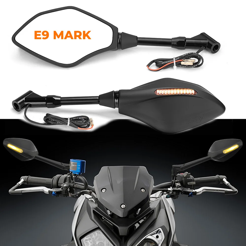 2019 универсальные мотоциклетные зеркала заднего вида для YAMAHA MT07 MT 07 8 мм 10