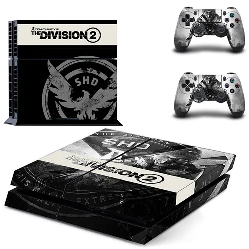 The Division 2 полное покрытие лицевые панели наклейка для PS4 Наклейка для консоли и контроллеров playstation 4 наклейка для PS4 виниловая наклейка - Цвет: QPTM0168