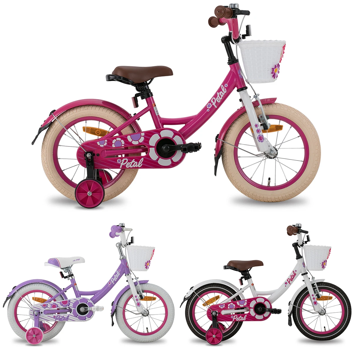 Vélo pour enfants 14 16 pouces, livraison gratuite, bicyclette pour garçons  et filles, freins V-brake