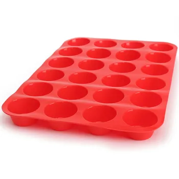 

Cake Mold 24 Cavity Silicone Soap Cookies Cupcake Bakeware Pan Tray Mould Home Mini Muffin Cup 3D Non-stick Jelly&Candy Mold