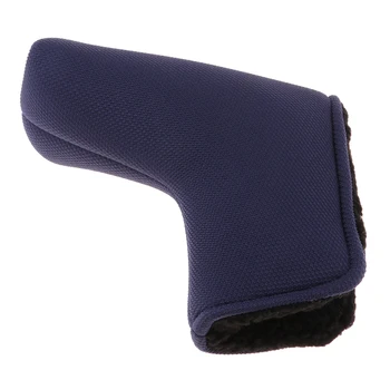 

PU/ Cloth Golf Blade Putter Head Cover Protector Mid Mallet Headcover Guard with Think Lining