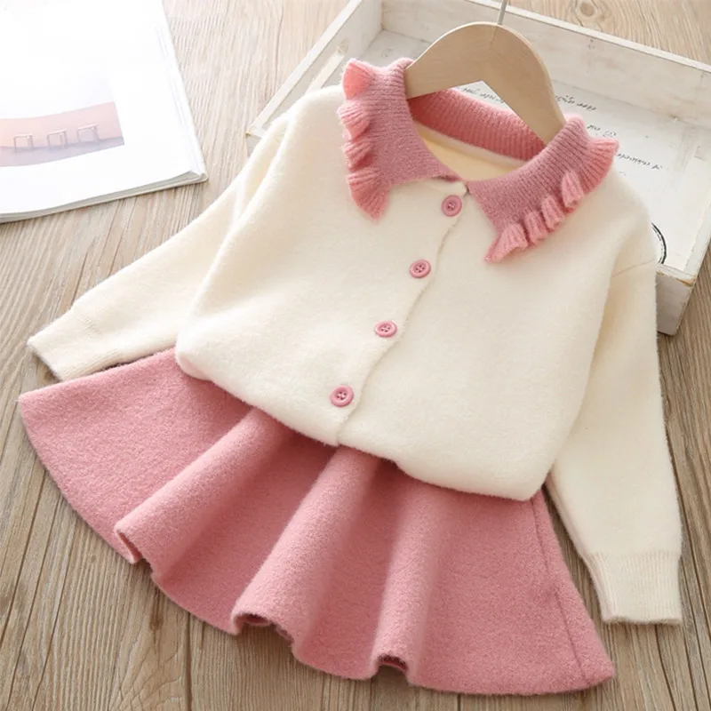 

Baby Girls Dress Autumn Winter Princess Dresses for Girl Kids Clothes Coat and Tutu Party Dress Spring Child Sweater Knitwear
