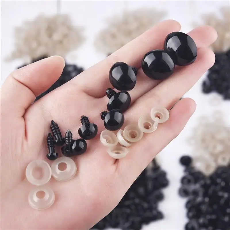 100pcs 5-8mm Plastic Safety Eyes Eyeball Doll Accessories Black Plastic Plush Amigurumi For Toys DIY Funny Toy Eyes Animal
