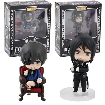 

11cm Black Butler Kuroshitsuji Ciel 117 Sebastian Michaelis 68 PVC Action Figure Model Toys