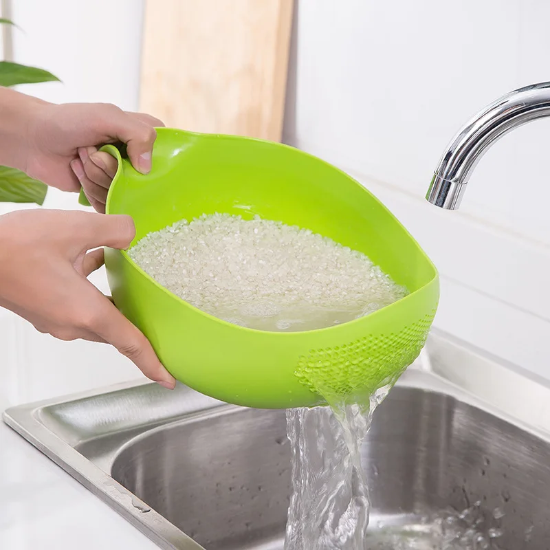 Durable Rice Washing Filter Strainer Kitchen Tool Peas Sieve Basket