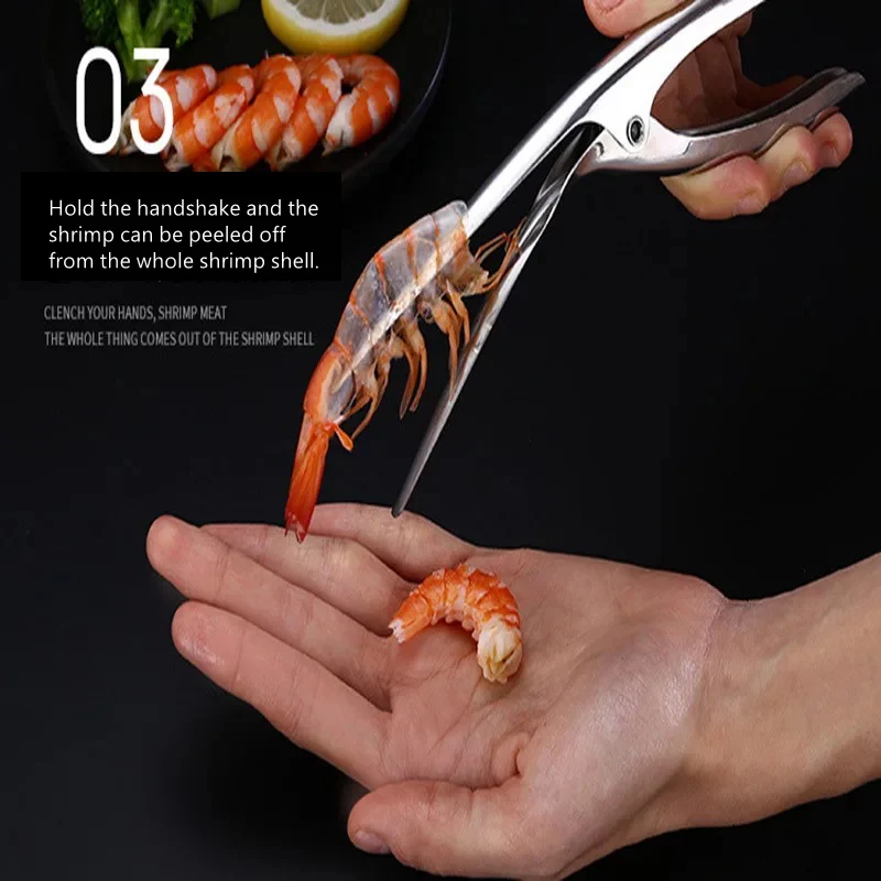 304 Stainless Steel Kitchen Gadgets Peeler Shrimp eveiner Fishing Knife Lobster Shell Remover Peel Device Shelling Machine Tools