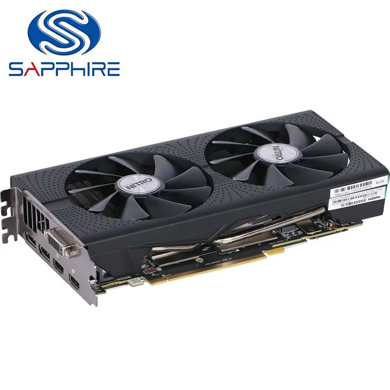 Видеокарты SAPPHIRE RX 470 4G D5 256Bit GDDR5 для видеокарты AMD RX 400 серии Radeon RX470-4G DisplayPort HDMI DVI б/у