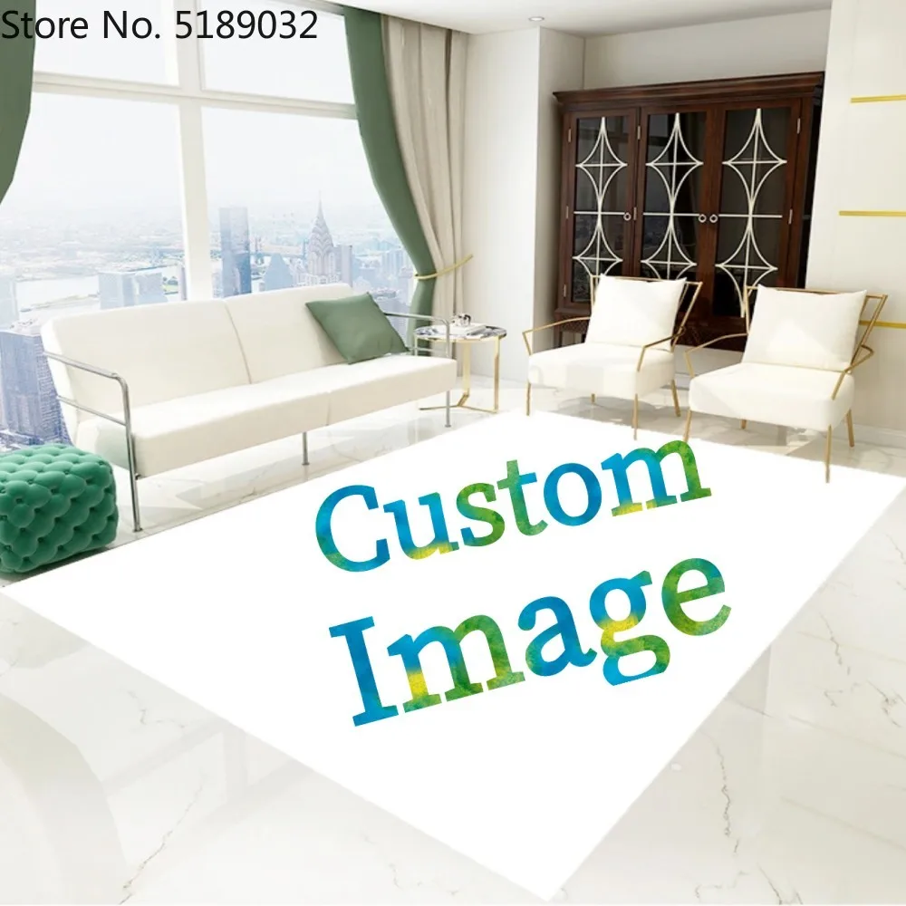 Custom Image Carpet Living Room Polyester Floor Mat Anti-slip Carpets Doormat Bedroom Kitchen Area Rugs Outdoor Indoor Decor | Дом и сад