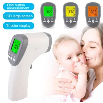 

Handheld Adult baby Body Fever LCD Digital Non Contact Infrared Forehead Thermometer High Accurate Temperature Meter