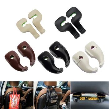 

Car Headrest Hangers Vehicle Seat Holder Hook for Bag Purse Cloth Set of 2 Car Headrest Hook Seat Back Hanger for Bag new