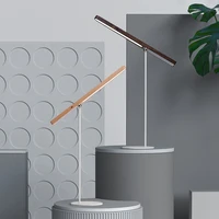 Noble Wood Table Lamp 360° Rotating USB Cable Charging Portable with Magnet Reading Lamps for Bedroom Living Room LED Desk Light 1