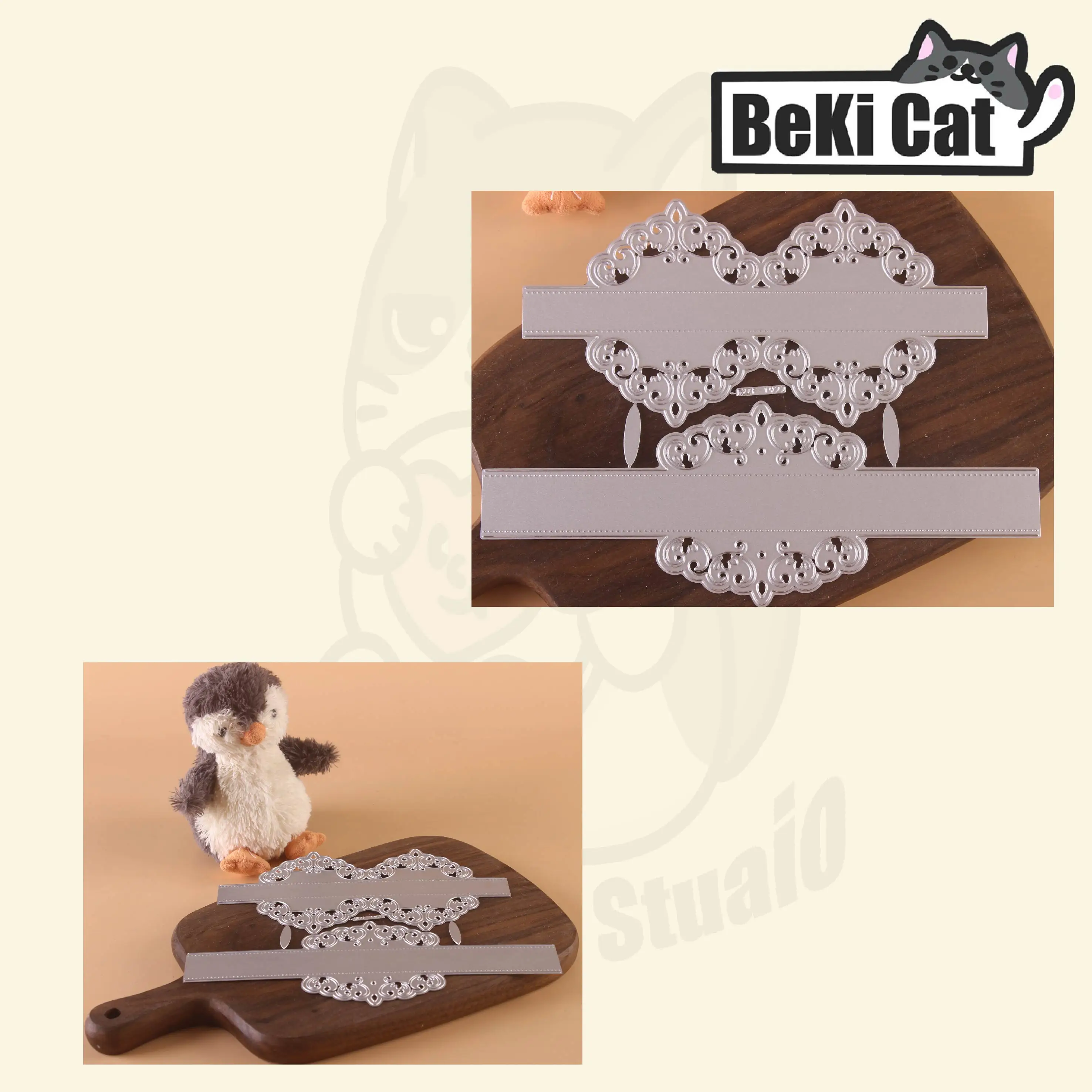 Cutting die Wedding Card Belly Band set Stencils for DIY Scrapbooking