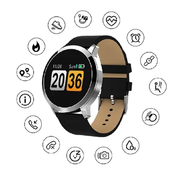 

Q8 Men Smart Watch Men Fitness Smart Band Heart Rate Tracker IP67 Waterproof Bracelet Monitor Sport Wristband For Android IOS