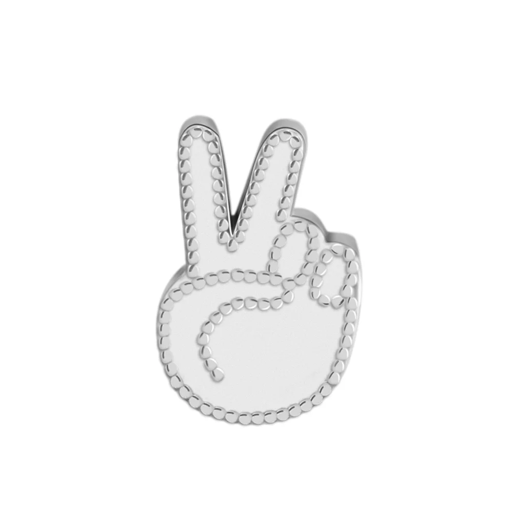 

DIY Beads Symbol of Peace Charm Sterling Silver Jewelry Making Fits Original 925 Silver Charms Bracelets For Woman