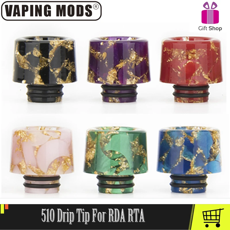 

Drip Tip 510 Vape Accessories 12.5mm DIameter For RDA RTA Atomizer Electronic Cigarettes Accessories
